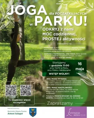 Bezpłatna joga wraca do Parku Habsburgów. Zajęcia dla początkujących już w sobotę