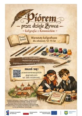 Kaligrafia i lokalna historia – warsztaty piórem dla młodzieży w Żywcu