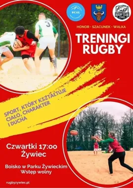 Rugby w Parku Żywieckim. Otwarte treningi dla każdego w czwartkowe popołudnia