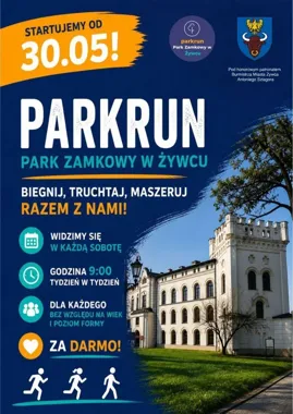 Park Zamkowy z nowym sobotnim rytuałem. Do Żywca wchodzi parkrun
