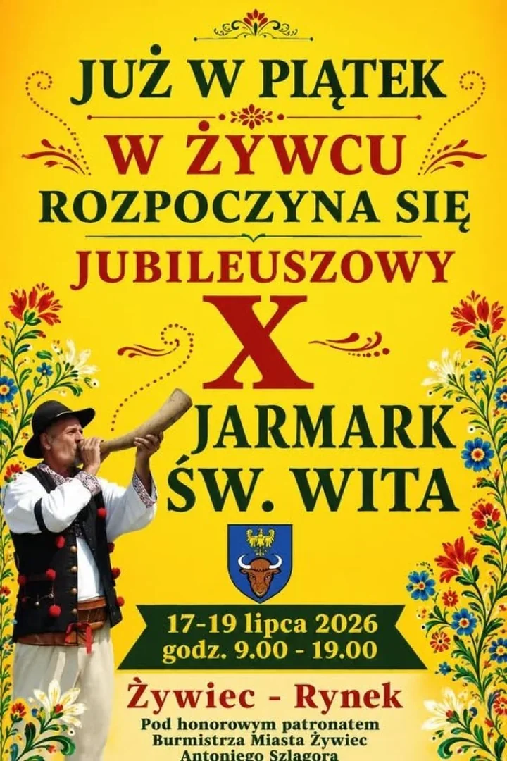 Trzy dni smaków i rękodzieła na żywieckim Rynku podczas Jarmarku Świętego Wita