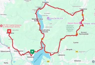 Kolarski peleton zamknie drogi pod Żywcem - kierowcy muszą uważać