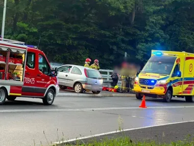 Jedna chwila i sześć osób trafiło do szpitala po wypadku w Międzybrodziu Bialskim