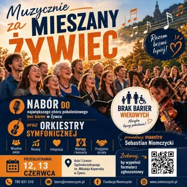 Muzyczny projekt bez barier startuje w Żywcu. Orkiestra i chór połączą pokolenia